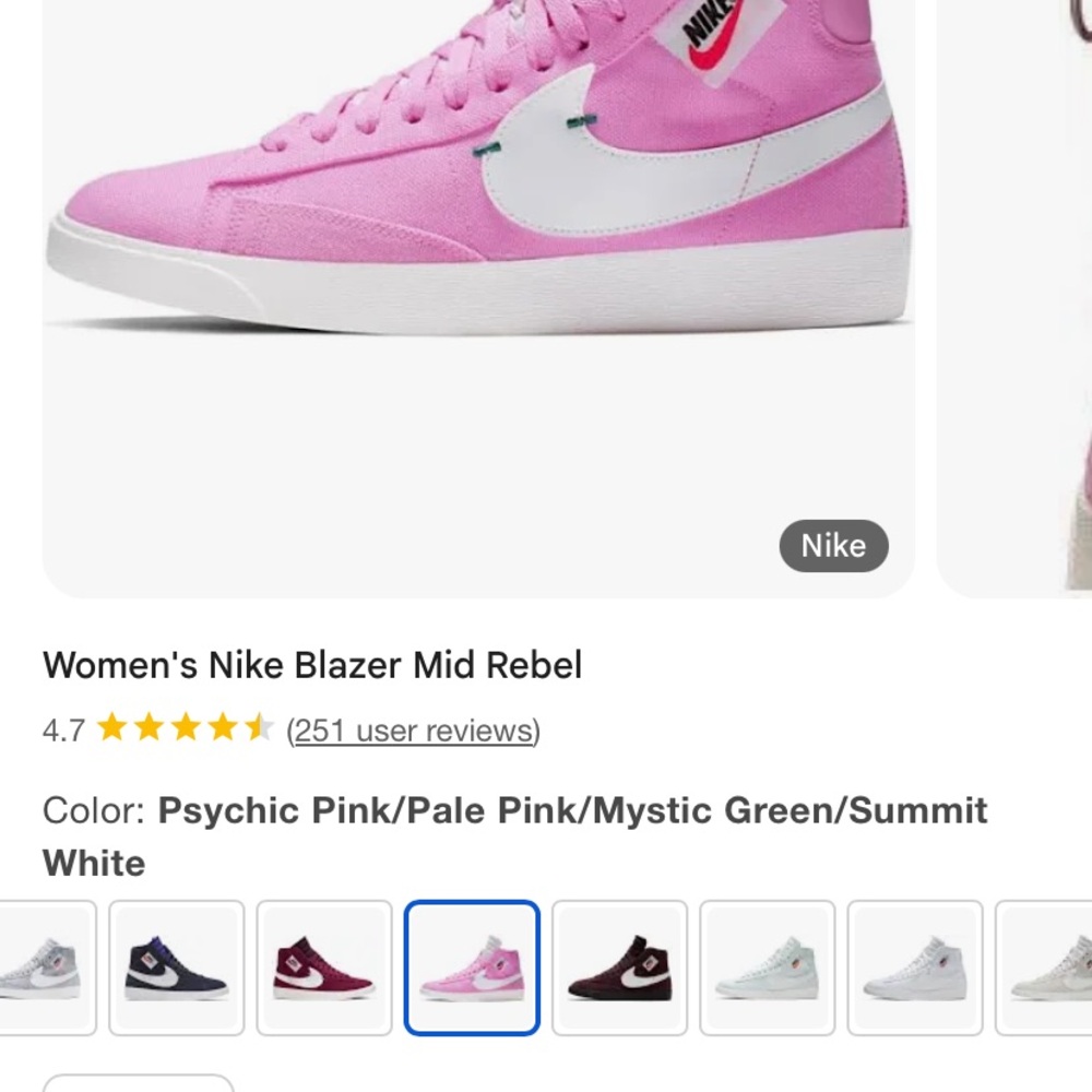 Nike Pink High-Top Sneakers